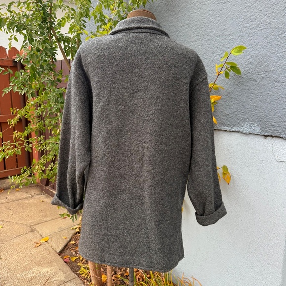 Super comfy and warm Rino Rossi “Exclusive” heather grey shirt-jacket - Picture 2 of 9